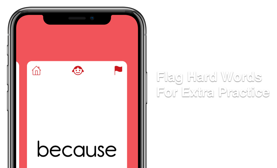Flag hard words for extra practice